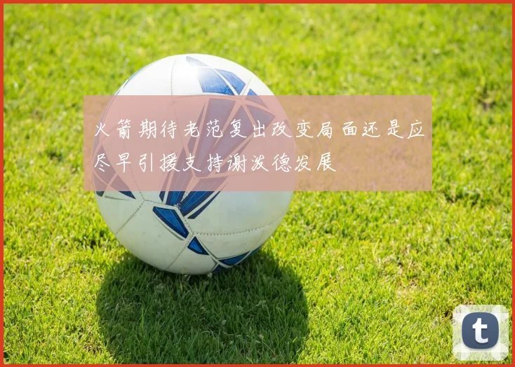 火箭期待老范复出改变局面还是应尽早引援支持谢泼德发展